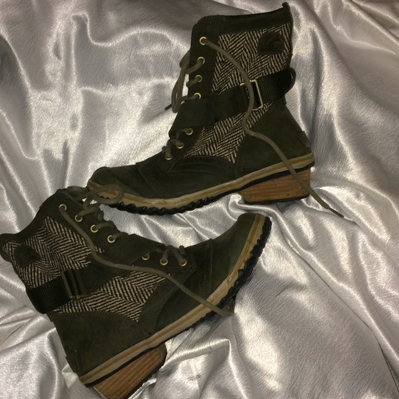 SOREL SLIMBOOT LACE WOMEN'S MAJOR LEATHER BOOTS - Picture 2 of 8